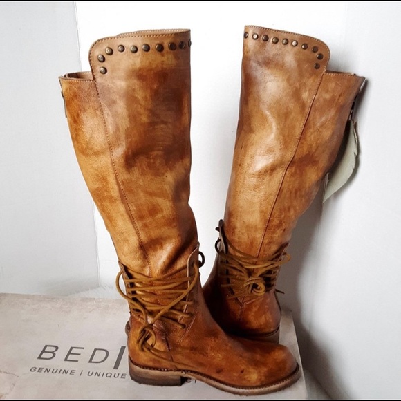 NWT Bed Stu Cobbler Loxley Leather Knee High Boots Size 6.5 - Picture 2 of 8
